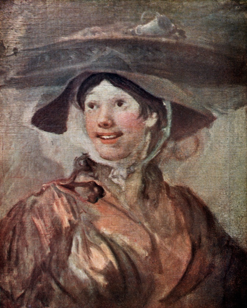 虾姑娘（c1740-1745 1910）。 作者 威廉·霍加斯