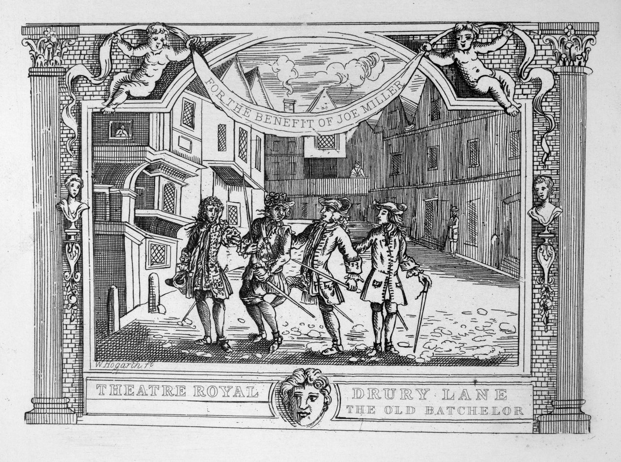 皇家剧院，Dury Lane The Old Batchelor 作者 威廉·霍加斯
