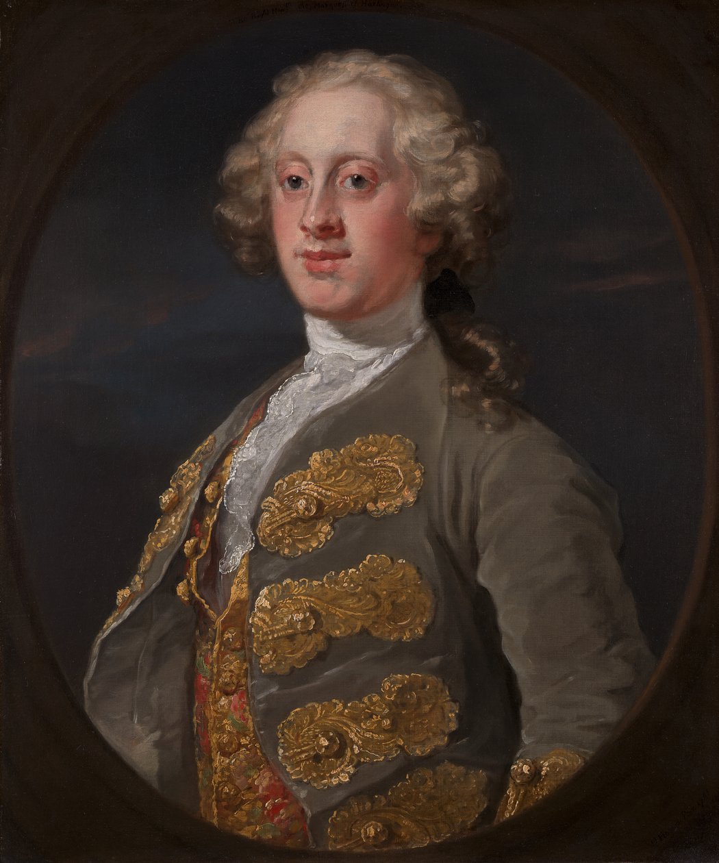 威廉-卡文迪什，哈廷顿侯爵，后为德文郡第四公爵，1741年。 作者 威廉·霍加斯