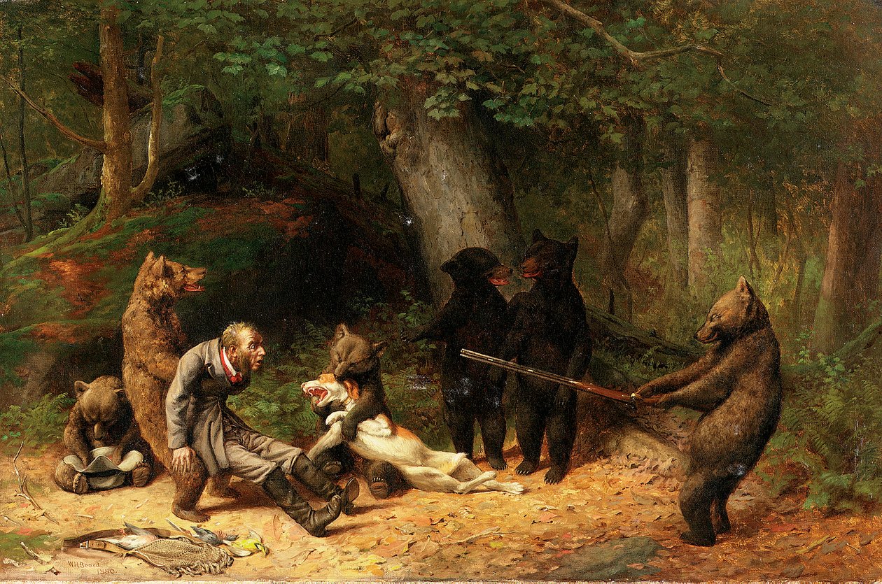 制作猎人游戏，1880年 作者 威廉·霍尔布鲁克·比尔德