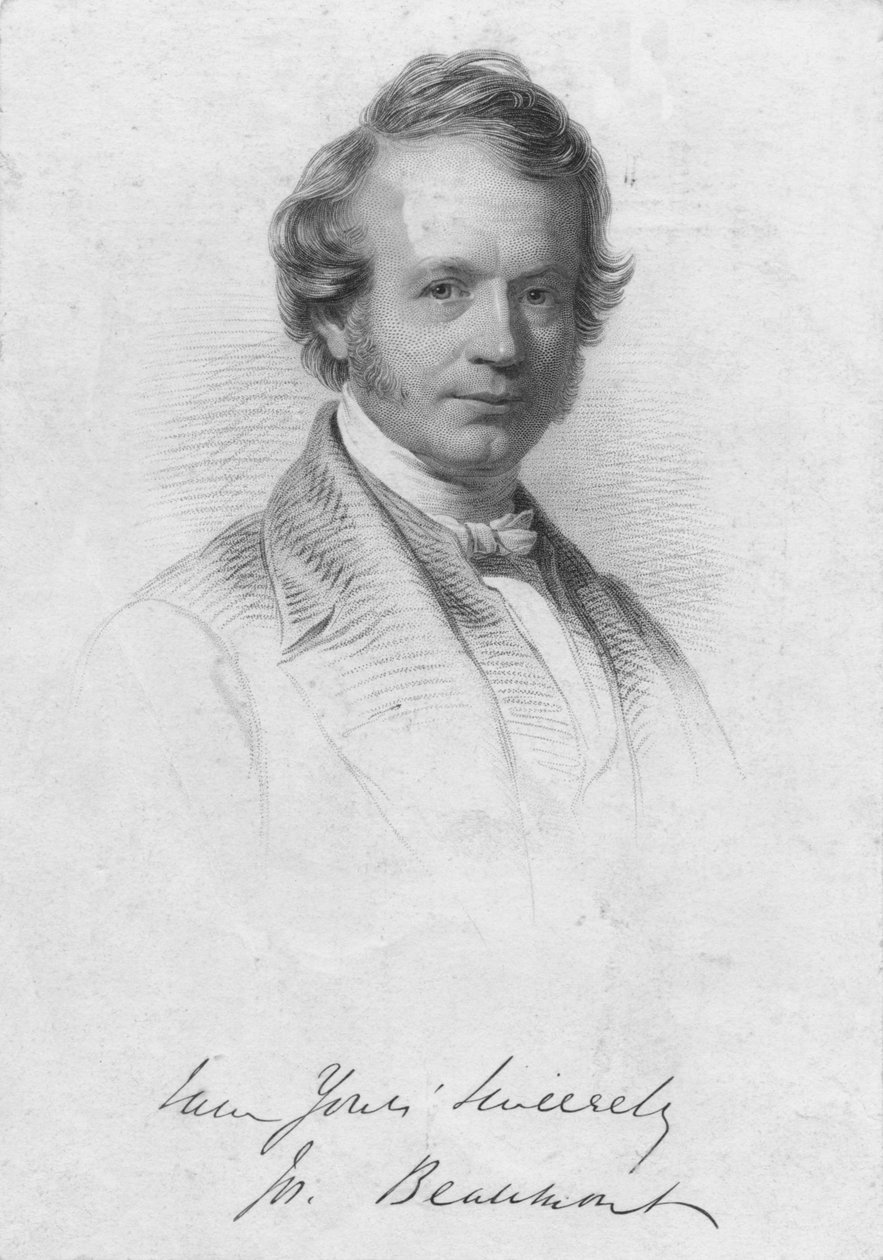 约瑟夫·博蒙特（Joseph Beaumont），十九世纪中叶。 作者 威廉·霍尔