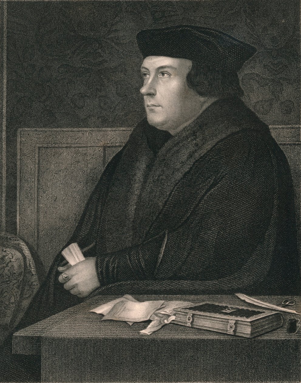 托马斯·克伦威尔（Thomas Cromwell），埃塞克斯郡伯爵，十九世纪中叶。 作者 威廉·霍尔一世