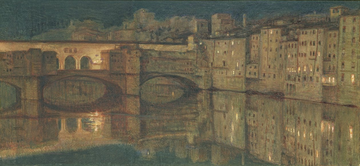Ponte Vecchio，佛罗伦萨 作者 威廉·霍尔曼·亨特