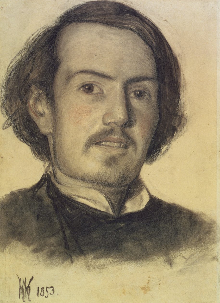Walter Howell Deverell的肖像，1853年 作者 威廉·霍尔曼·亨特
