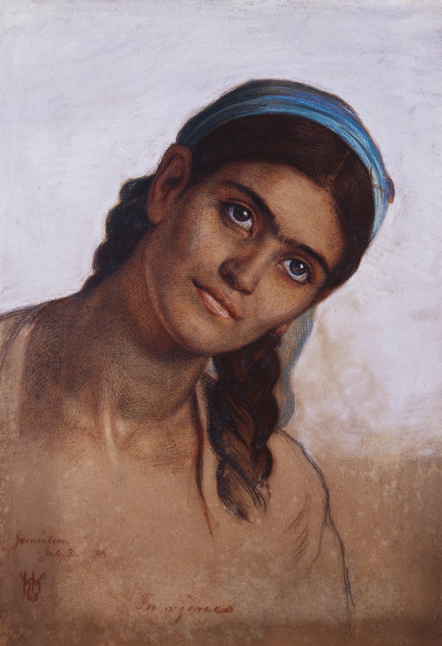 研究叙利亚妇女，1876年 作者 威廉·霍尔曼·亨特