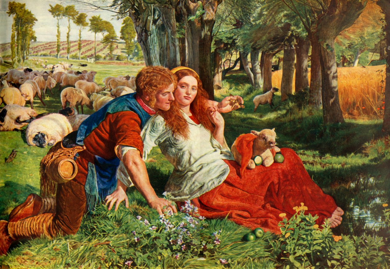 The Hireling Shepherd，1851年，1948年。 作者 威廉·霍尔曼·亨特