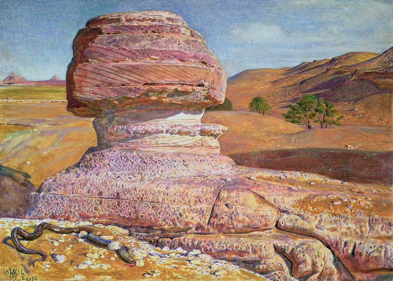 狮身人面像在Gizeh，1854年 作者 威廉·霍尔曼·亨特
