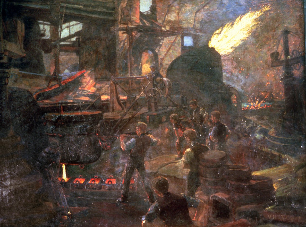 “英格兰的财富：制造钢铁的贝塞麦过程”，1895年 作者 威廉·霍尔特·耶茨·蒂科姆