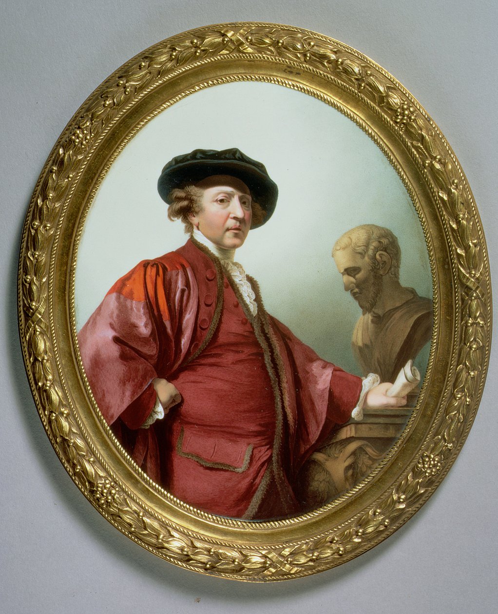 Joshua Reynolds（1723-92）1786（铜上珐琅）的肖像 作者 威廉·霍普金斯工艺