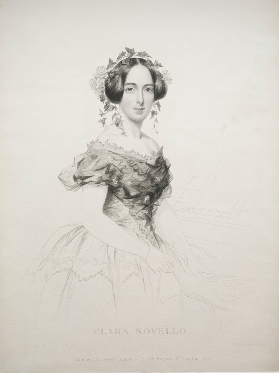 克拉拉·诺维罗（Clara Novello），1852年。 作者 威廉·汉弗莱斯