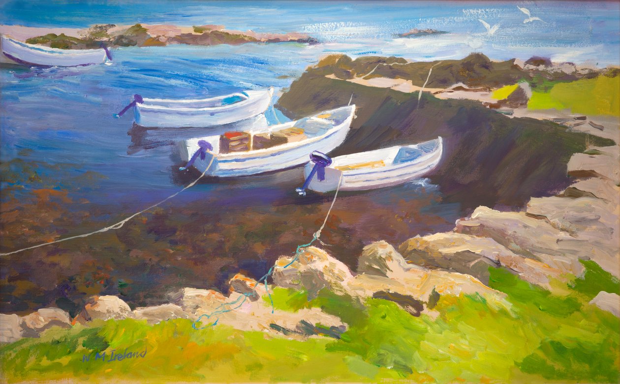 岩石港（油画板） 作者 威廉·爱尔兰