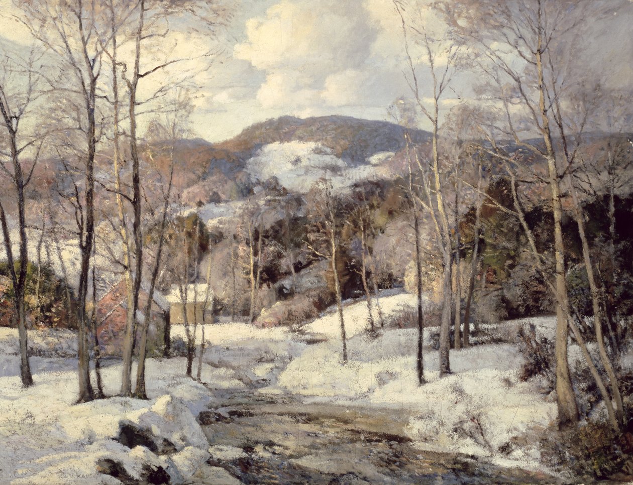 Millstream, Ipswich, New Hampshire（布面油画） 作者 威廉·考拉