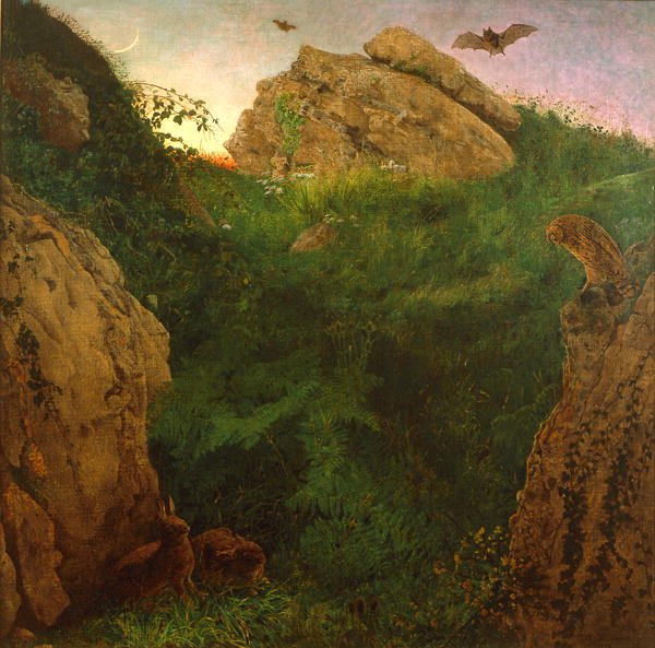 暮色（布面油画） 作者 威廉·J·韦伯或韦伯