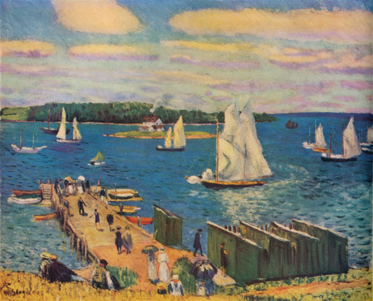 马洪湾，1911年 作者 威廉·詹姆斯·格拉肯斯