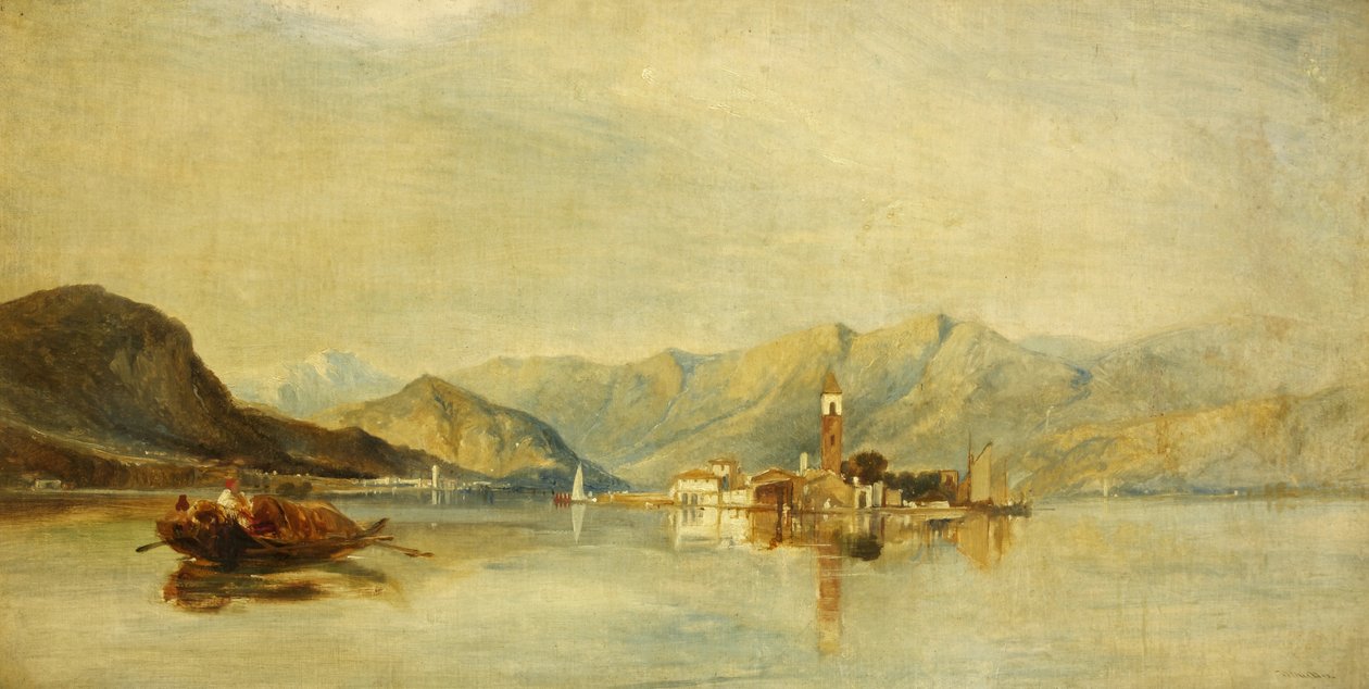 Lago Maggiore和Isola Bella（布面油画） 作者 威廉·詹姆斯·穆勒