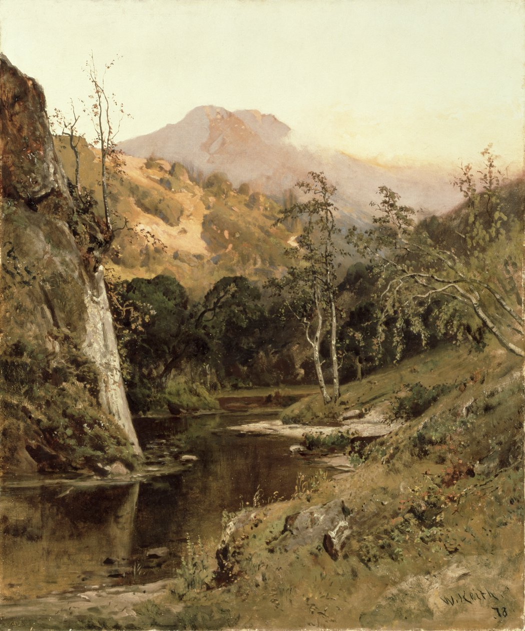 拉古尼塔斯溪的塔玛尔派山（Mount Tamalpais），1878年 作者 威廉·基思