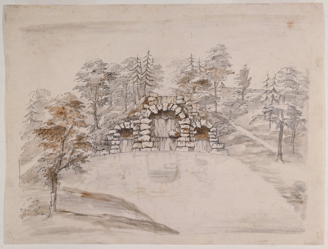 Chiswick，级联设计（笔墨和纸上水洗） 作者 威廉·肯特