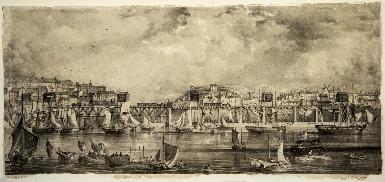 Stanhope和Tyne Drops的就职典礼，南希尔兹，1834年9月 作者 威廉·基德