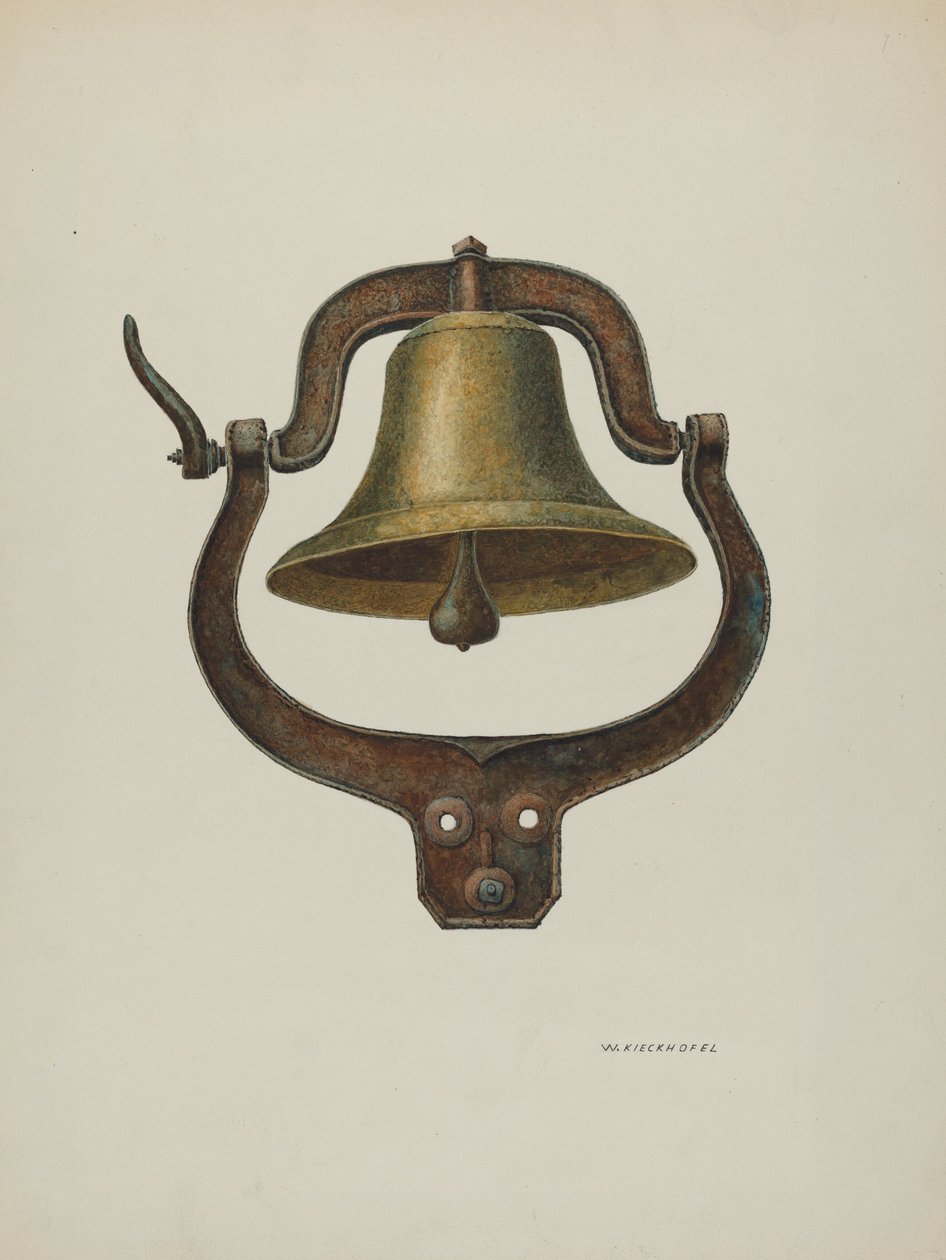 Dinner Bell，1940年。 作者 威廉·基克霍费尔