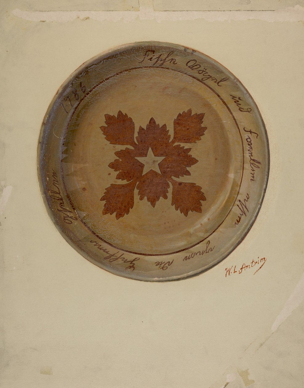 帕。德国菜，约1936年。 作者 威廉·L·安特里姆
