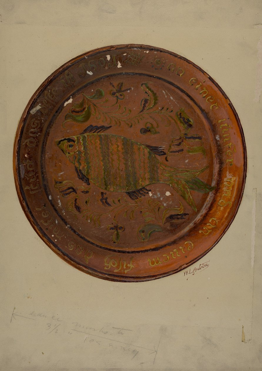 帕。德国菜，约1938年。 作者 威廉·L·安特里姆