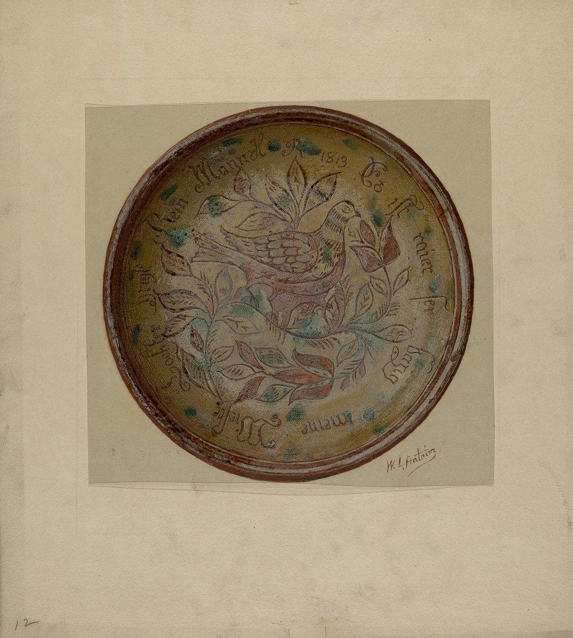 帕。德国板块，约1937年。 作者 威廉·L·安特里姆