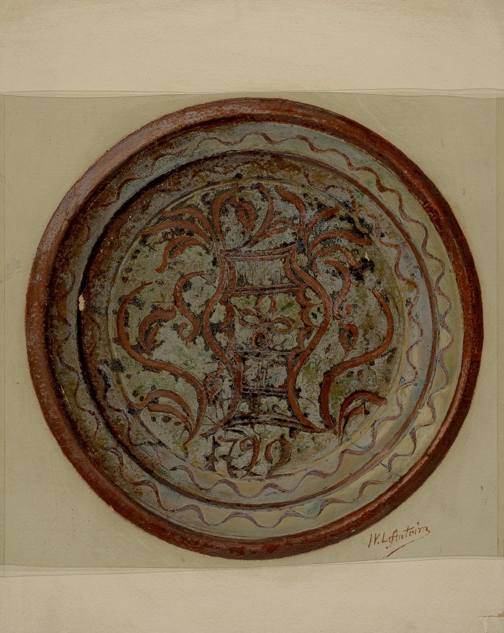 帕。德国板块，约1937年。 作者 威廉·L·安特里姆