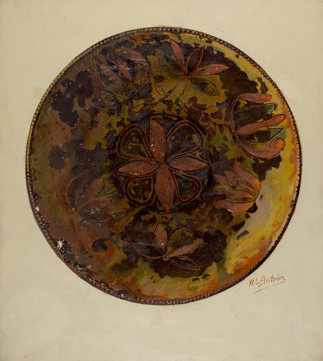 帕。德国板块，约1937年。 作者 威廉·L·安特里姆