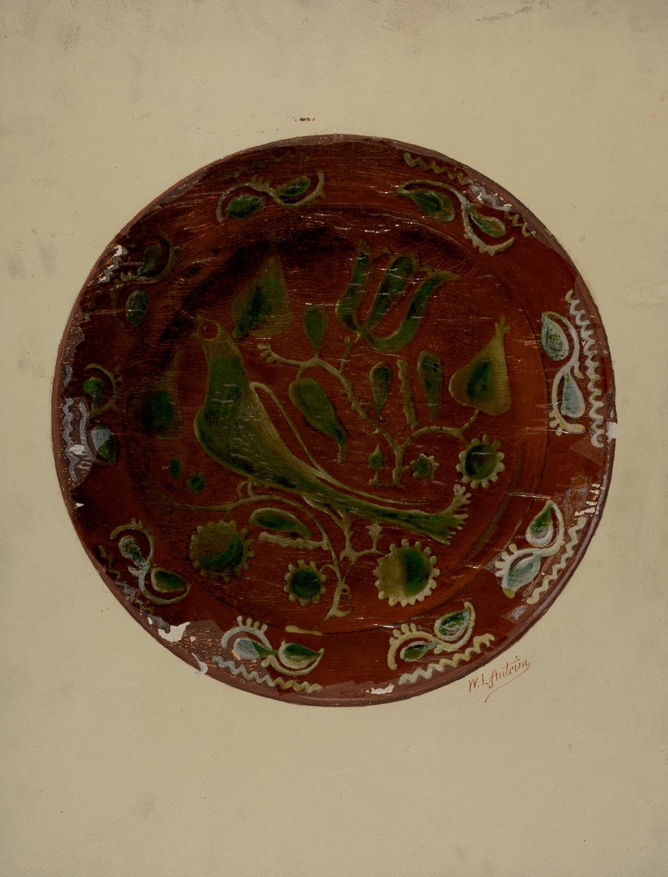 帕。德国板块，约1938年。 作者 威廉·L·安特里姆