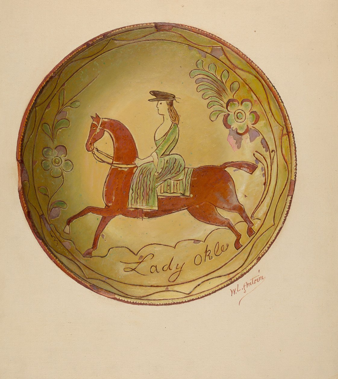 馅饼盘，19351942。 作者 威廉·L·安特里姆