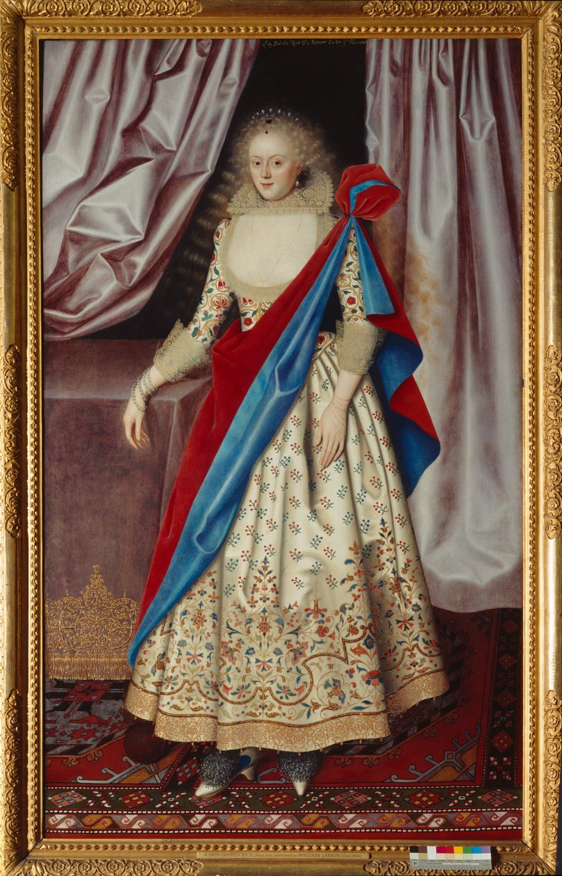 伊莎贝拉·里奇女士 c.1615 （布面油画） 作者 威廉·拉金