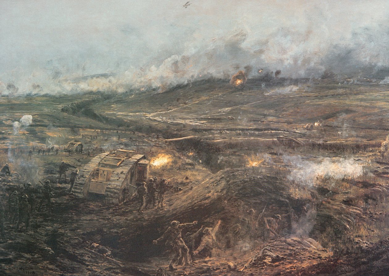1917年11月20日，黎明"--英国坦克在法国康布雷投入战斗 作者 威廉·莱昂内尔（后）韦利