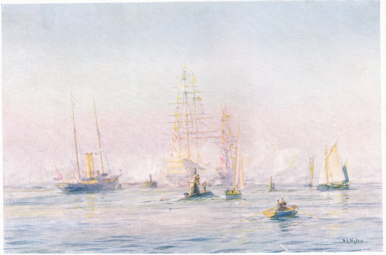 朴次茅斯港1912年，1915年 作者 威廉·莱昂内尔·威利