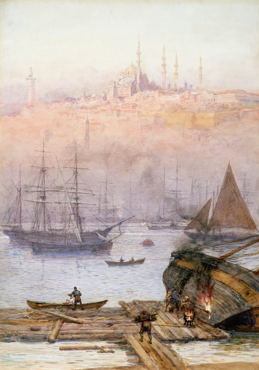 金角湾，1896年 作者 威廉·莱昂内尔·威利