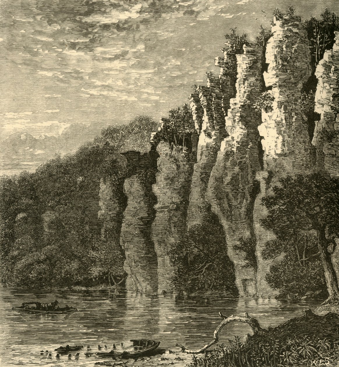 砧板崖》，1872年。   作者 威廉·路德威尔·谢泼德