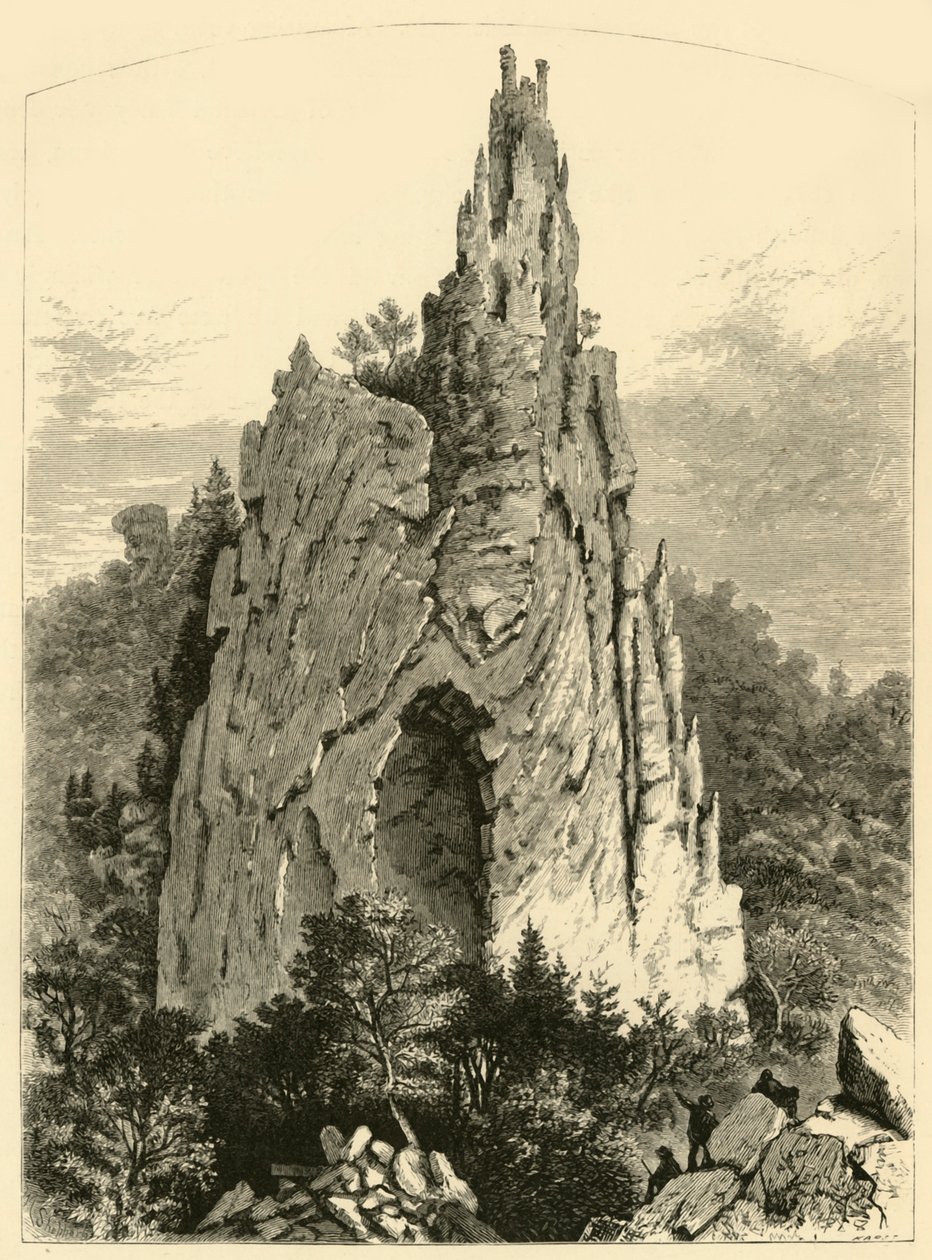 大教堂岩石》，1872年。 作者 威廉·路德威尔·谢泼德