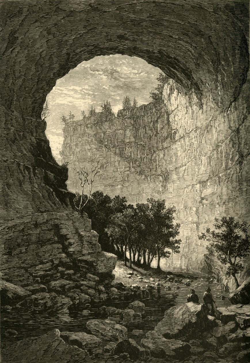 天然隧道》，1872年。   作者 威廉·路德威尔·谢泼德