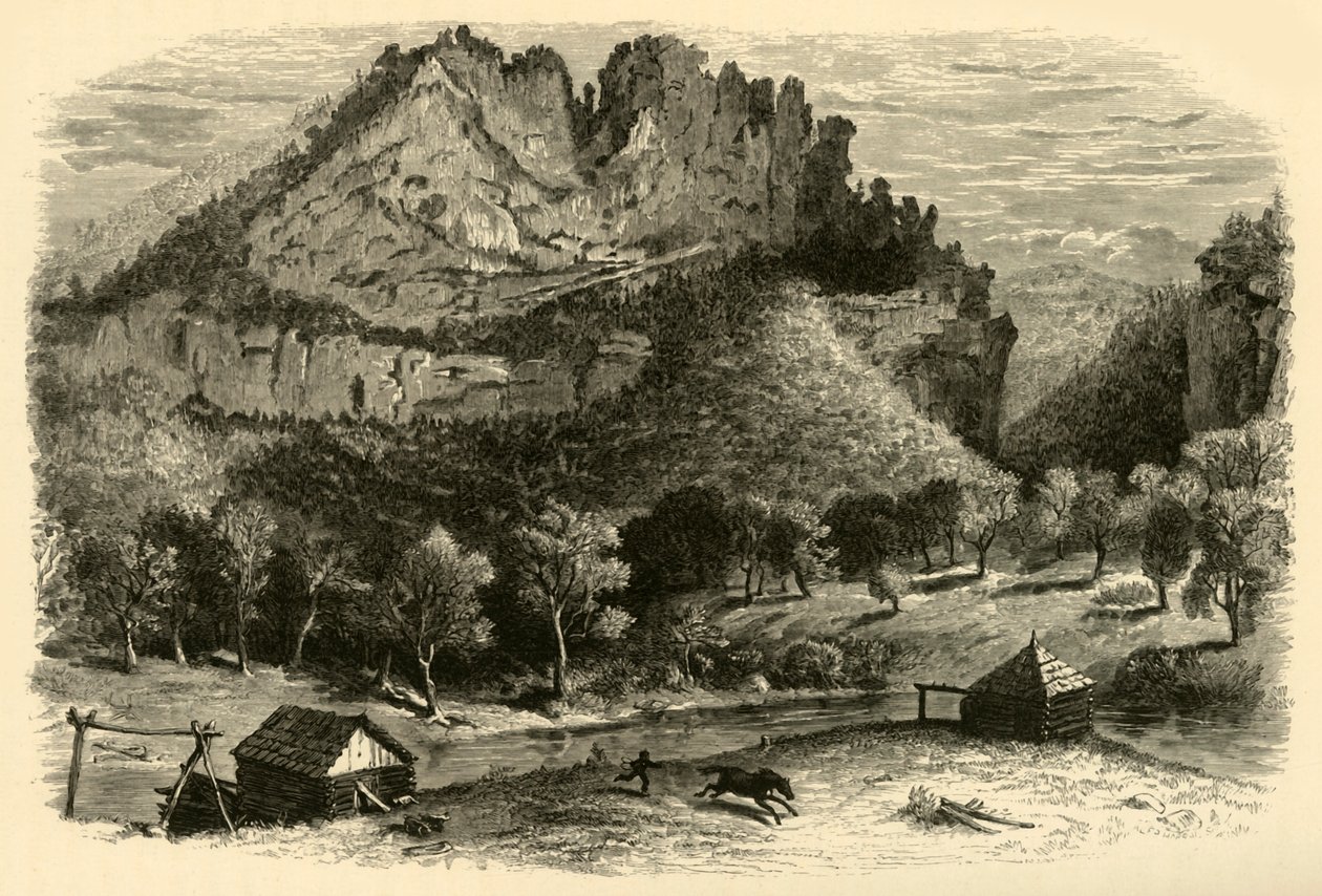 塞内卡的悬崖》，1872年。   作者 威廉·路德威尔·谢泼德