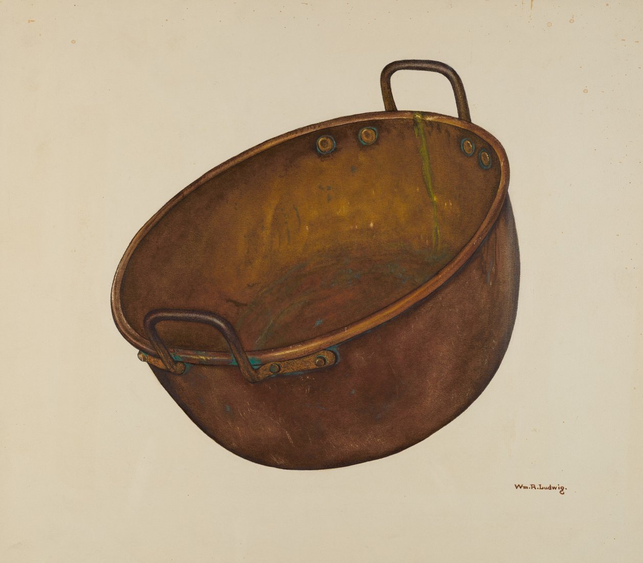 铜制糖果容器，约1939年。 作者 威廉·路德维希