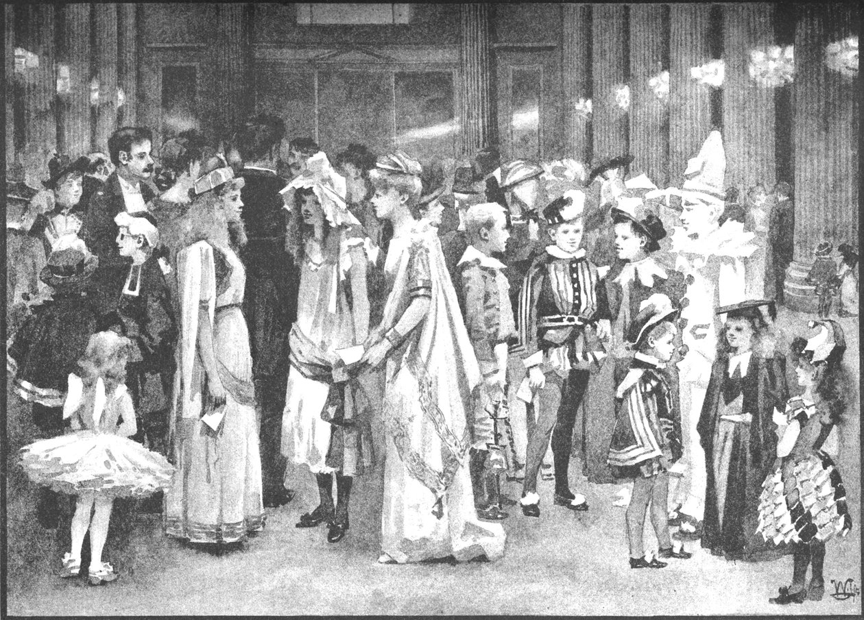 豪宅中的少年舞会-舞蹈间，1891年 作者 威廉·卢克