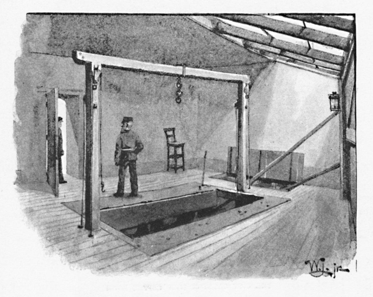 Newgate-绞架，1891年 作者 威廉·卢克