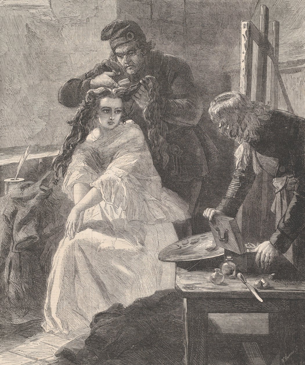La Toilette des Morts, from Illustrated London News, July 25, 1863. 作者 威廉·卢森·托马斯
