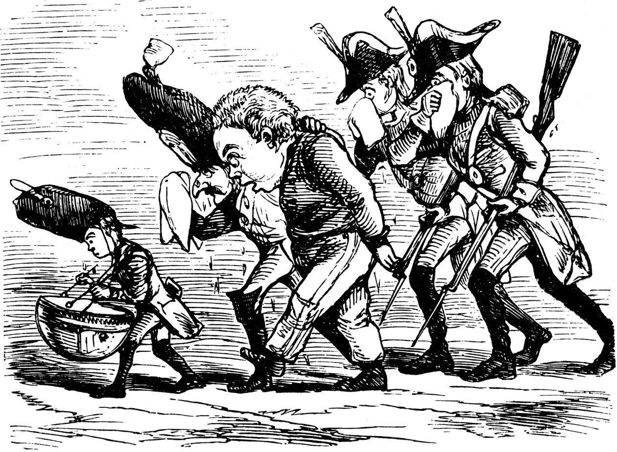 威廉·特克雷（William Thackeray）的《玫瑰与指环》一书中的插图，1855年。 作者 威廉·马克和平·萨克雷