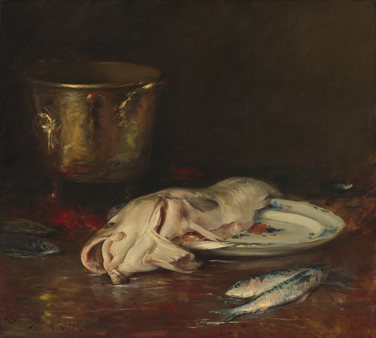 An English Cod, 1904. 作者 威廉·梅里特·蔡斯