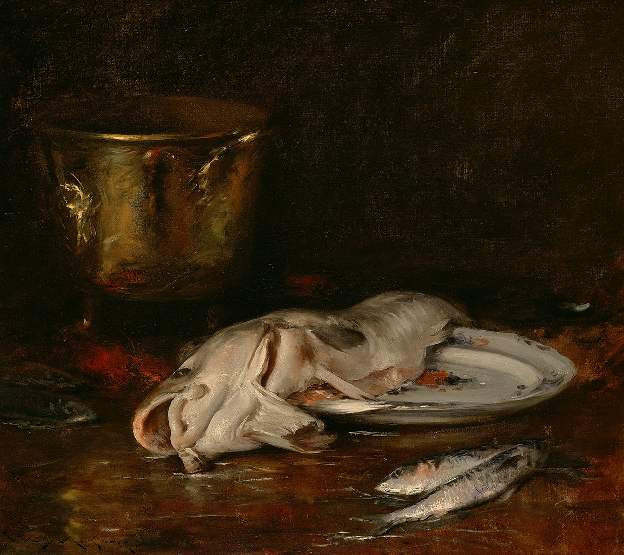 英国鳕鱼，1904年 作者 威廉·梅里特·蔡斯
