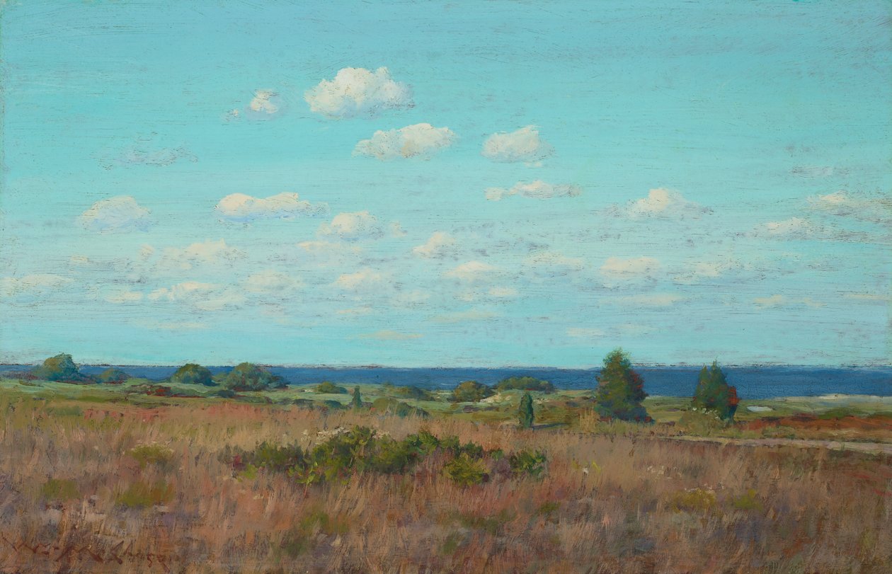 秋天，约 1895 年（木板油画） 作者 威廉·梅里特·蔡斯