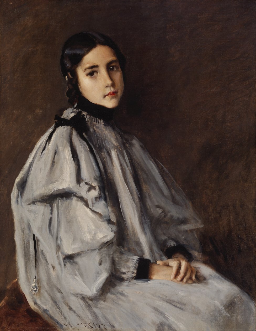 Dieudonnée，约1899年（布面油画） 作者 威廉·梅里特·蔡斯