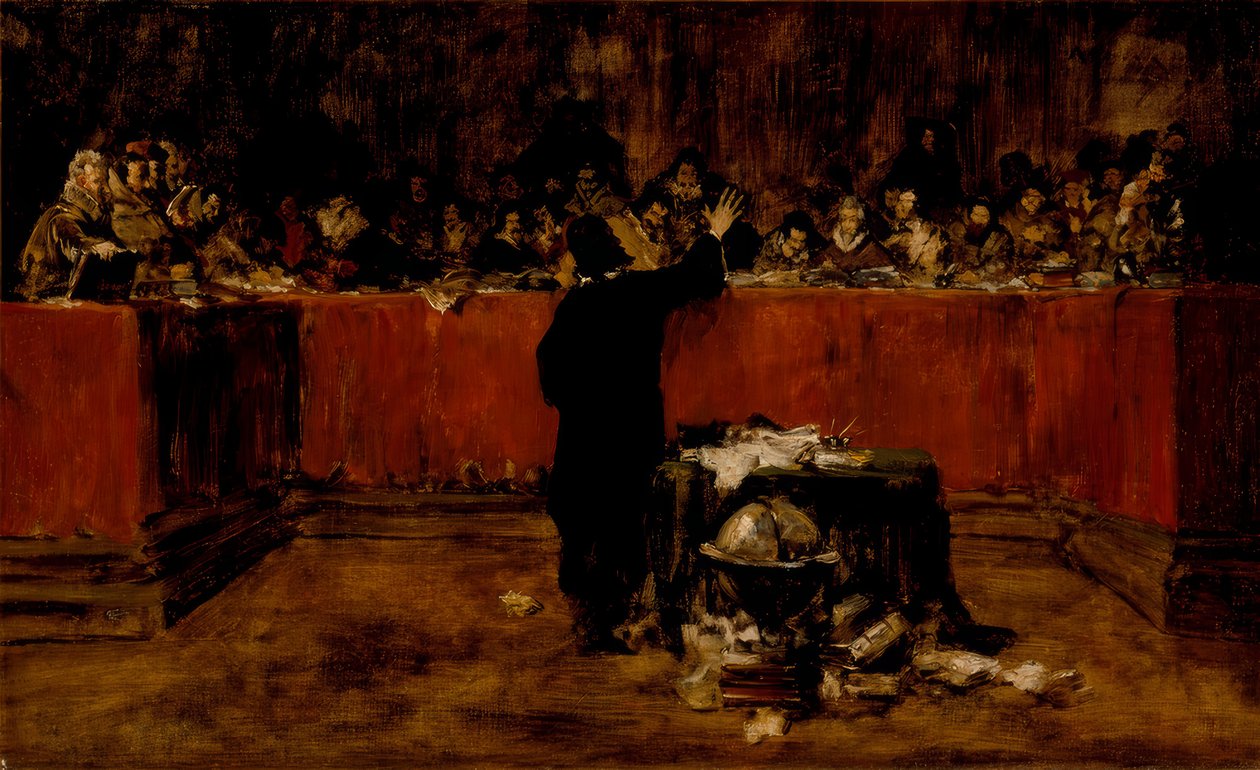 Kolumbus vor dem Rat von Salamanca 作者 威廉·梅里特·蔡斯