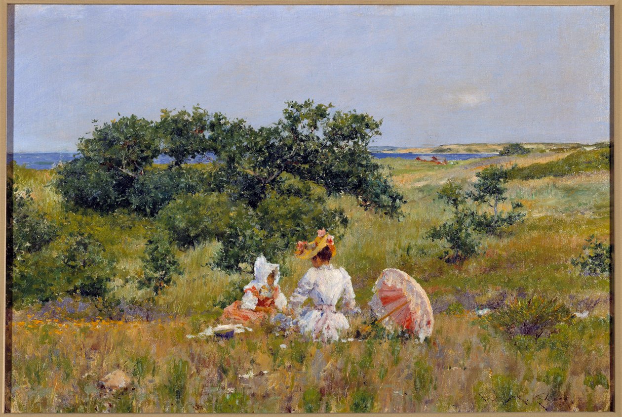 Le tale de fee 由 William Merritt Chase (1849-1916) (ec.amer.) 绘画，1892 年私人收藏 作者 威廉·梅里特·蔡斯