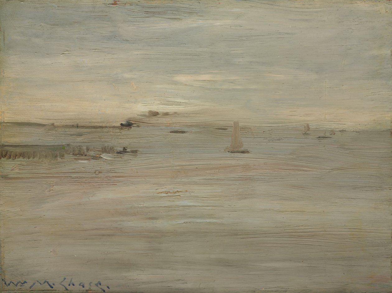 海洋，约 1888 年（木板油画） 作者 威廉·梅里特·蔡斯
